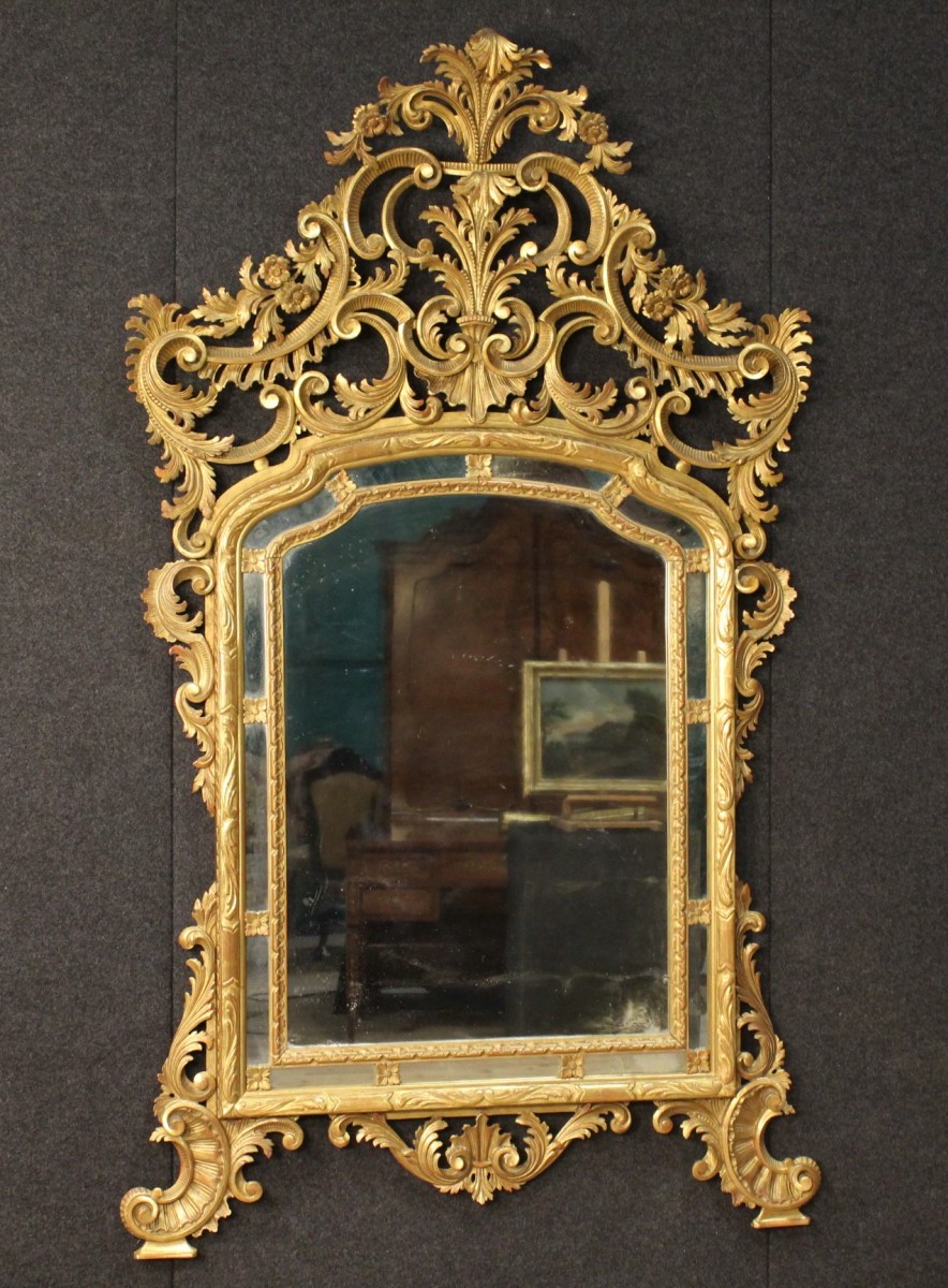 specchiera italiana in stile Luigi XV