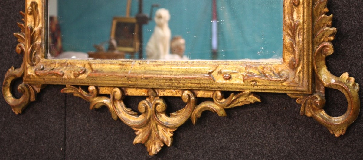 Sole specchio barocco in legno dorato - Piccoli e grandi specchi barocchi