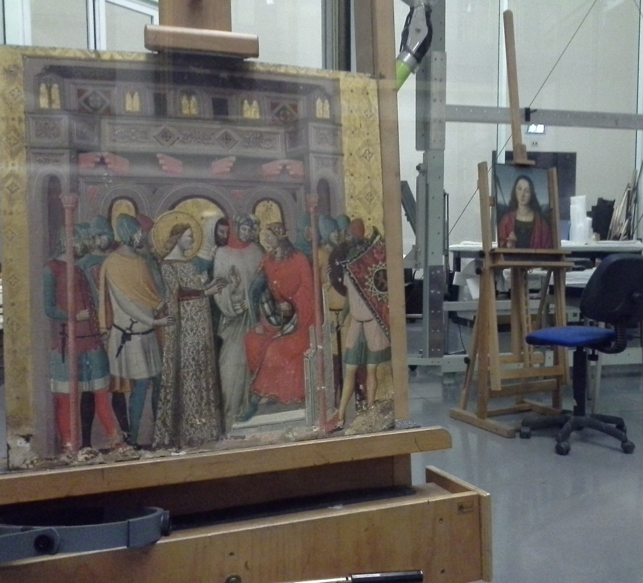 Laboratorio di restauro della Pinacoteca di Brera